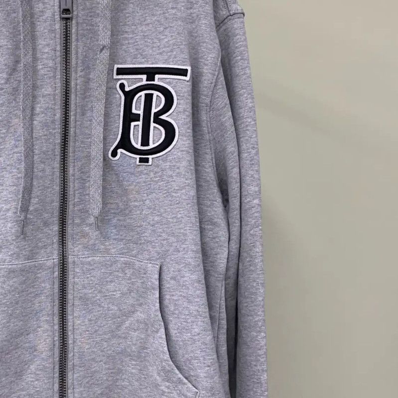 Burberry Burberry Women's Gray Cotton Hoodie Size S Size S / US 4 / IT 40 - 3 Thumbnail