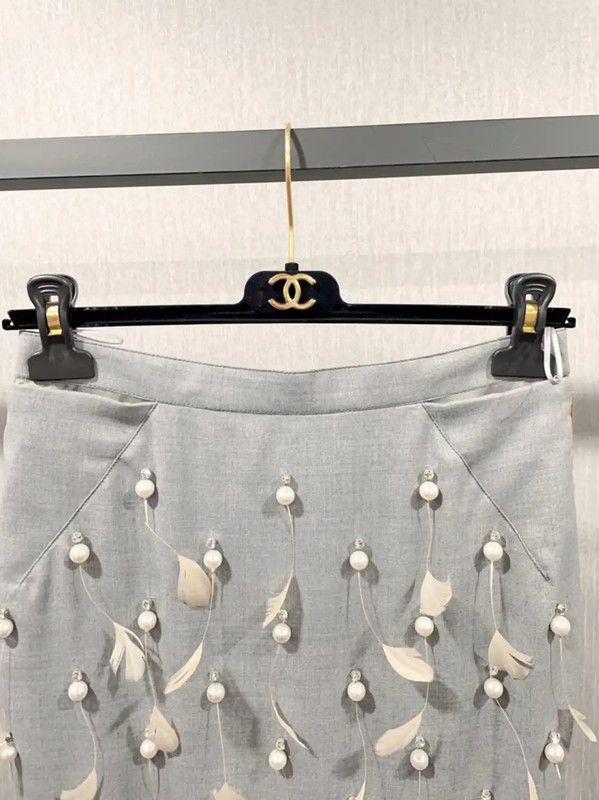 Burberry Burberry Gray Wool Women's Pencil Skirt Size 27" / US 4 / IT 40 - 2 Thumbnail