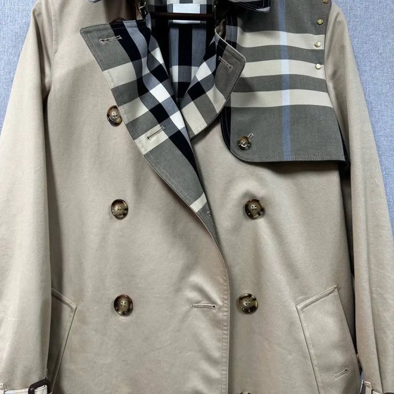 Burberry Burberry Brown Cotton Women's Trench Coat Size ONE SIZE - 3 Thumbnail