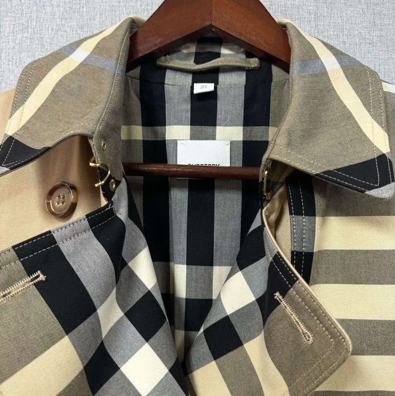 Burberry Burberry Brown Cotton Women's Trench Coat Size ONE SIZE - 4 Thumbnail