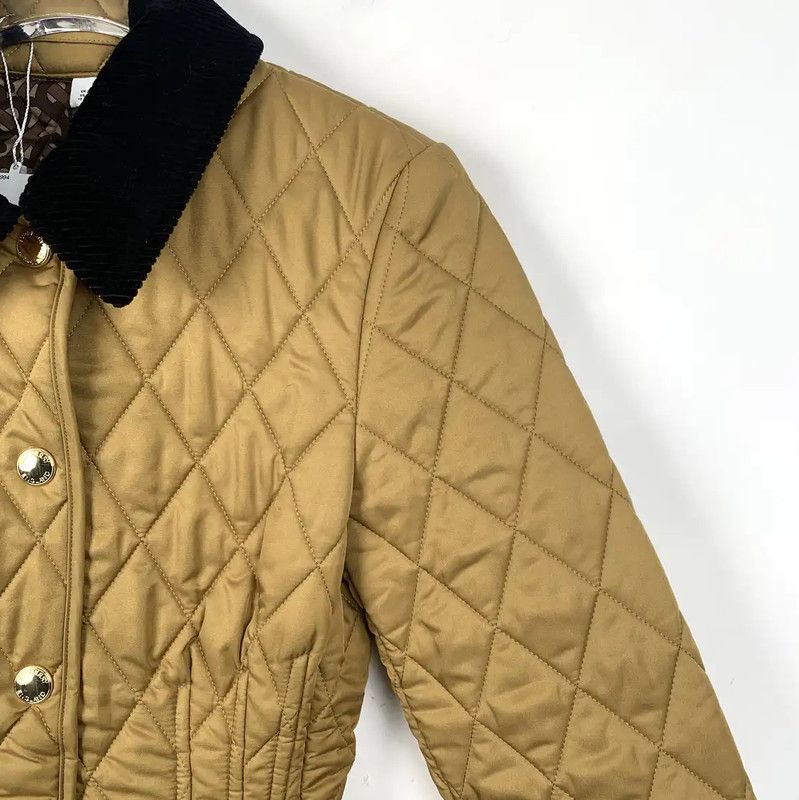Burberry Burberry Women's Brown Quilted Cotton Jacket Size XXS / US 00 / IT 34 - 3 Thumbnail