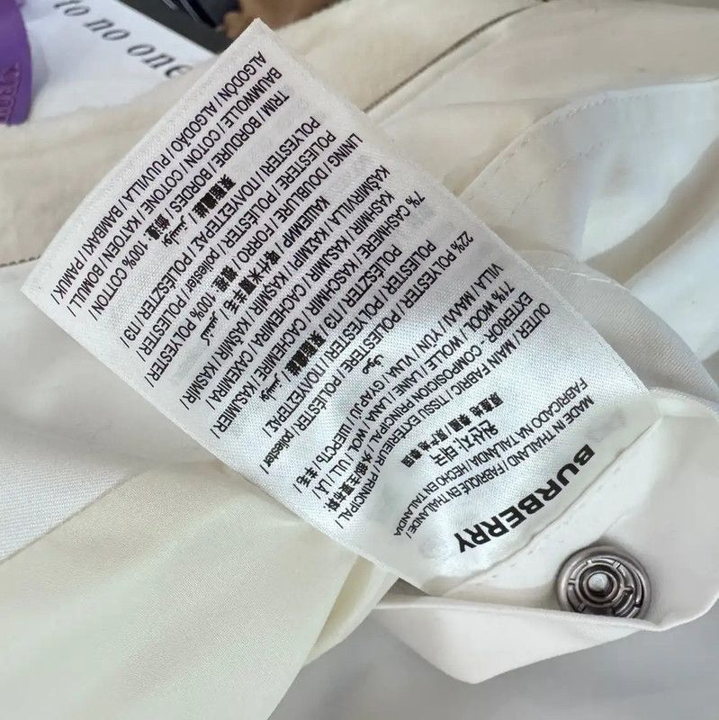 Burberry Burberry Women's White Wool Cardigan Size S / US 4 / IT 40 - 6 Thumbnail