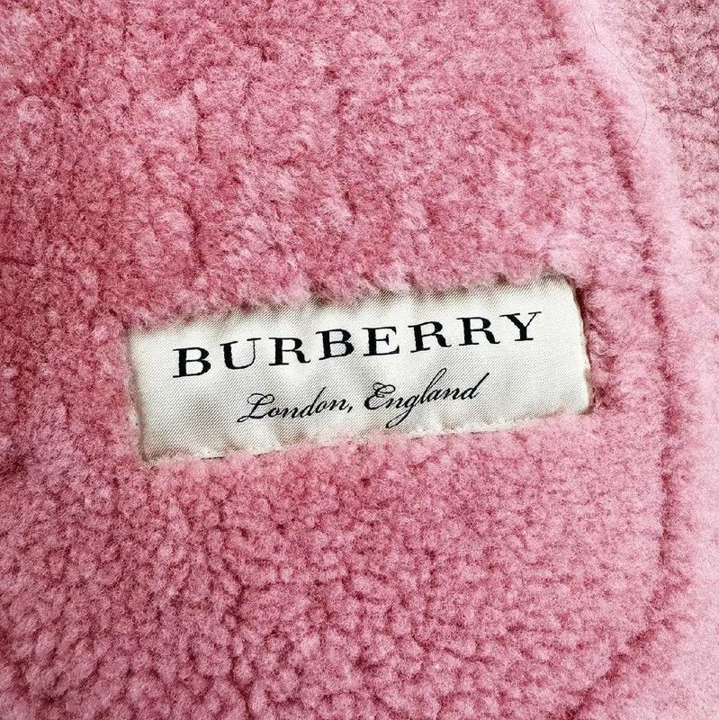 Burberry Burberry Pink Shearling Women's Coat Size S / US 4 / IT 40 - 4 Thumbnail