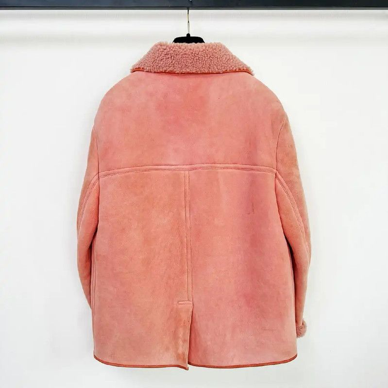 Burberry Burberry Pink Shearling Women's Coat Size S / US 4 / IT 40 - 3 Thumbnail