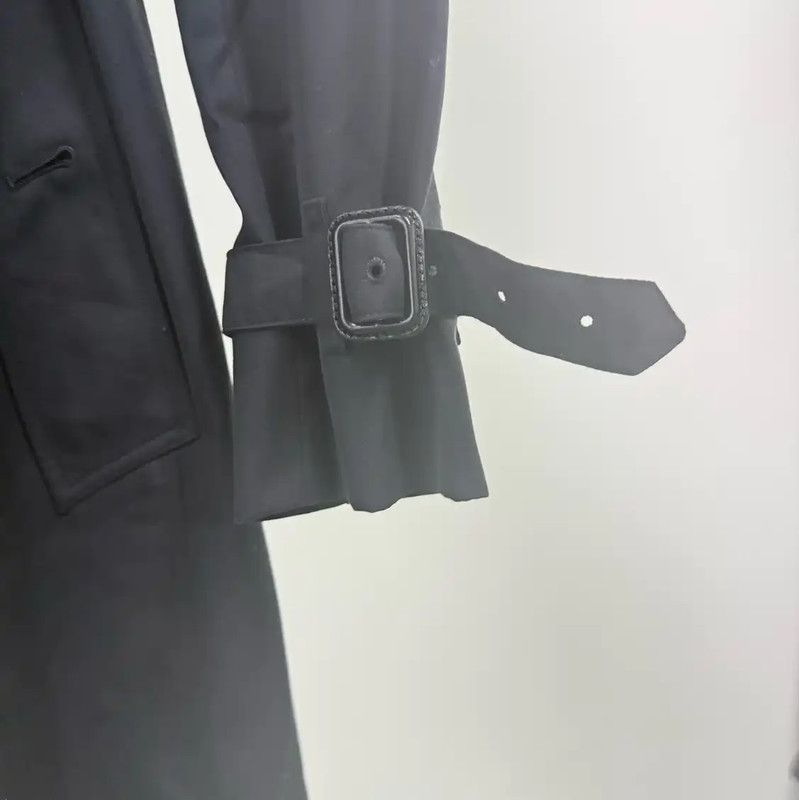 Burberry Burberry Black Cotton Women's Trench Coat Size L / US 10 / IT 46 - 6 Thumbnail
