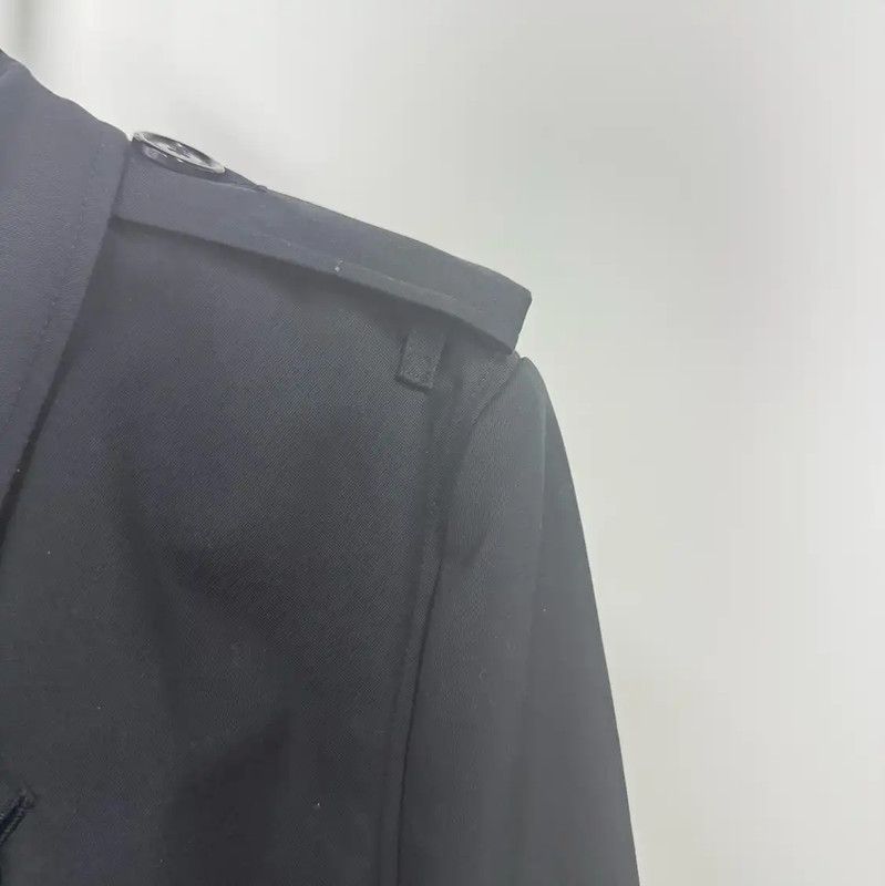 Burberry Burberry Black Cotton Women's Trench Coat Size L / US 10 / IT 46 - 4 Thumbnail
