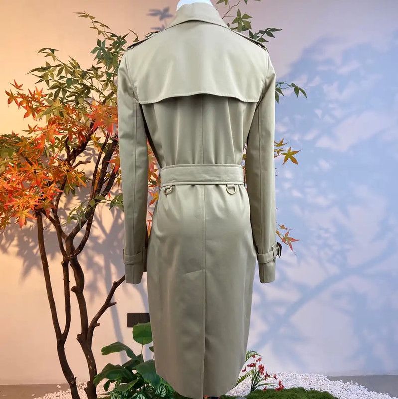 Burberry Burberry Khaki Cotton Women's Trench Coat Size M / US 6-8 / IT 42-44 - 2 Thumbnail