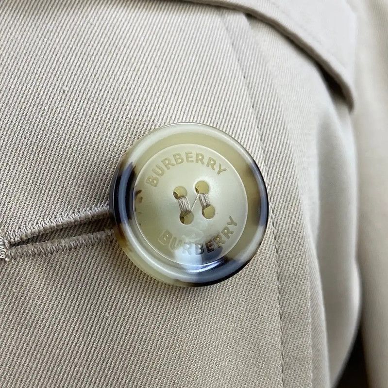 Burberry Burberry Khaki Cotton Women's Trench Coat Size M / US 6-8 / IT 42-44 - 3 Thumbnail