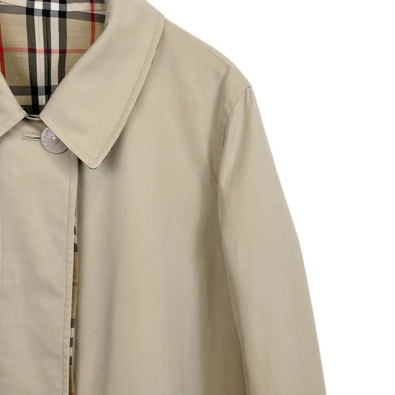Burberry Burberry Khaki Cotton Mid-Length Trench Coat Size S / US 4 / IT 40 - 3 Thumbnail