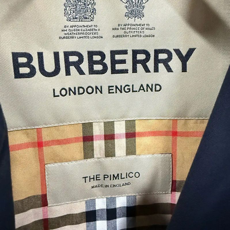 Burberry Burberry Black Cotton Women's Trench Coat Size S / US 4 / IT 40 - 7 Thumbnail