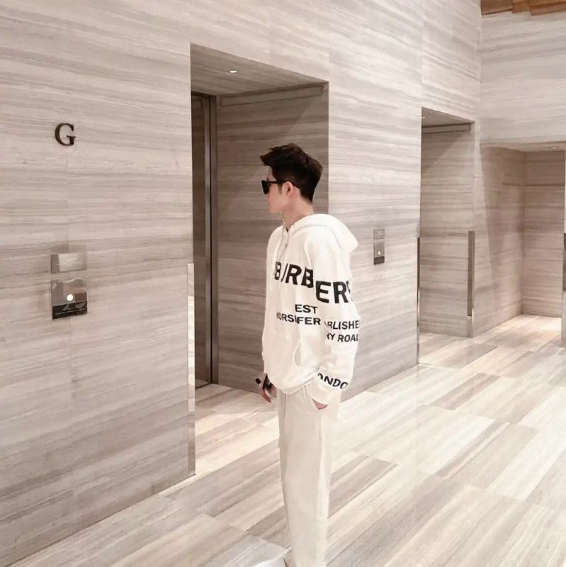 Burberry Burberry Women's White Cotton Long Sleeve Hoodie Size S / US 4 / IT 40 - 8 Thumbnail