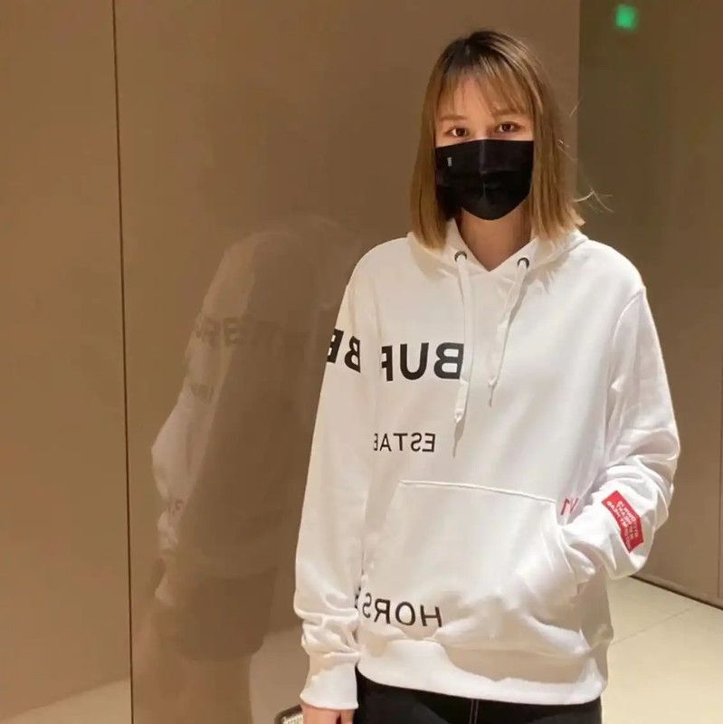 Burberry Burberry Women's White Cotton Long Sleeve Hoodie Size S / US 4 / IT 40 - 6 Thumbnail