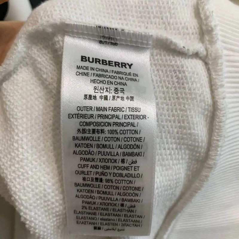 Burberry Burberry Women's White Cotton Long Sleeve Hoodie Size S / US 4 / IT 40 - 5 Thumbnail