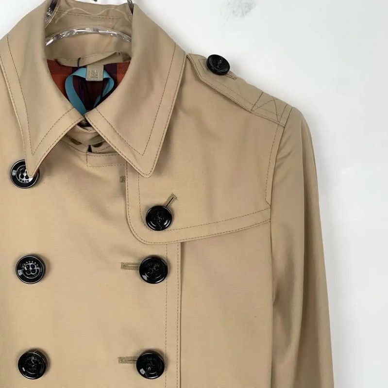 Burberry Burberry Brown Cotton Women's Trench Coat Size S / US 4 / IT 40 - 3 Thumbnail