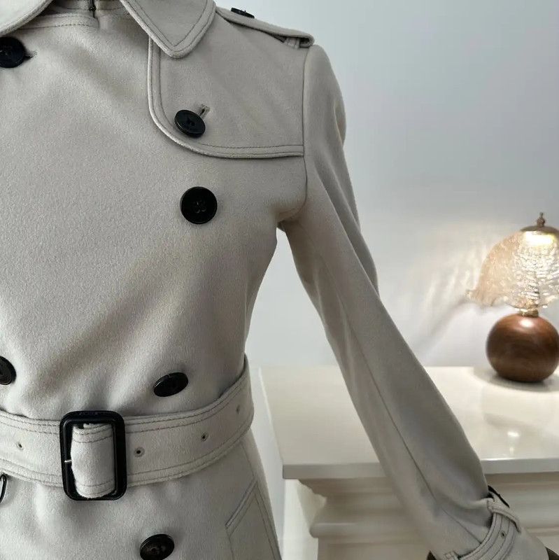 Burberry Burberry Women's Trench Coat in Beige Gray Size S / US 4 / IT 40 - 5 Thumbnail