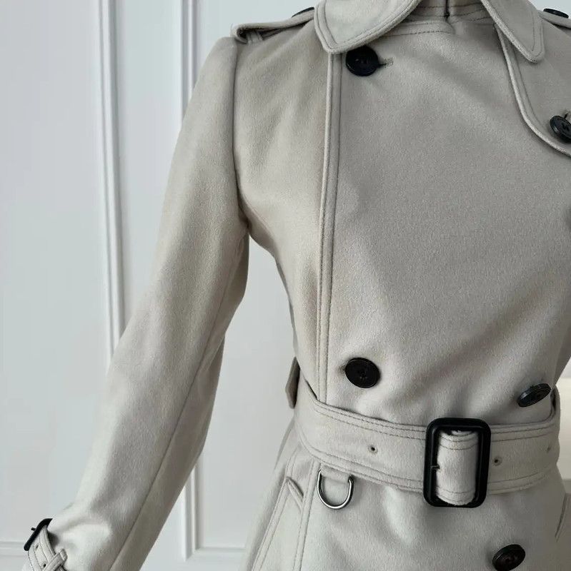 Burberry Burberry Women's Trench Coat in Beige Gray Size S / US 4 / IT 40 - 4 Thumbnail