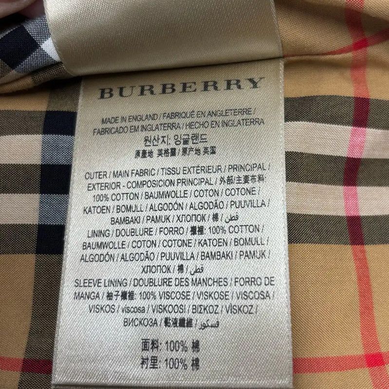 Burberry Burberry Women's Khaki Cotton Trench Coat Size L / US 10 / IT 46 - 8 Thumbnail