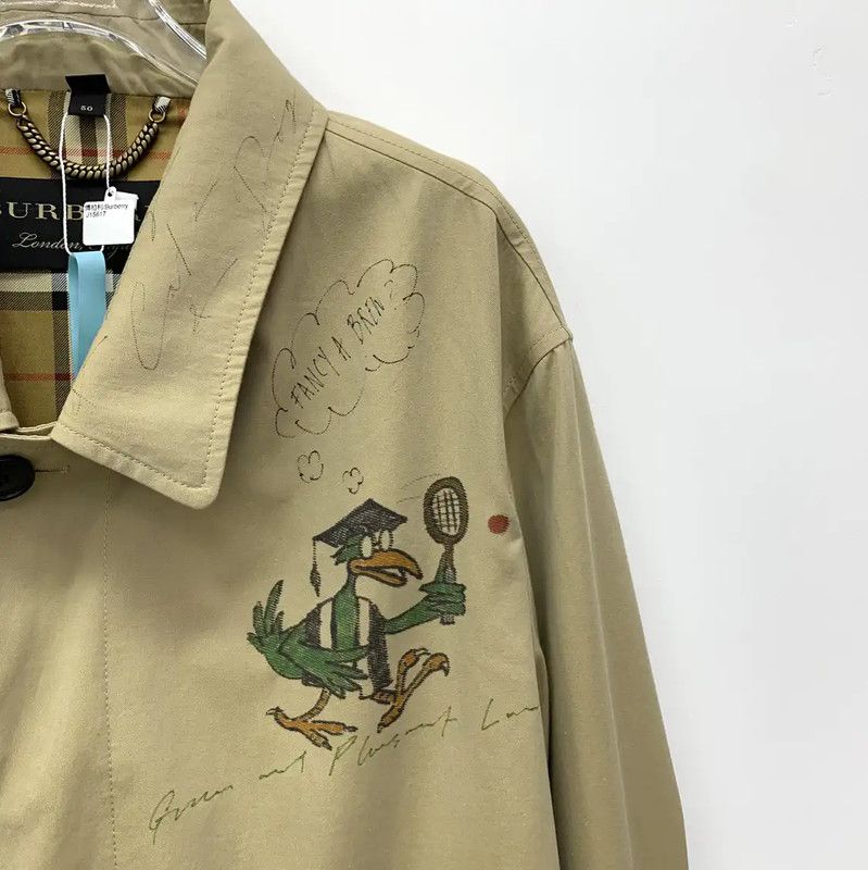 Burberry Burberry Women's Brown Cotton Trench Coat Size L / US 10 / IT 46 - 3 Thumbnail