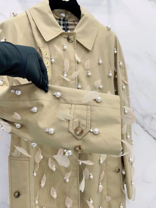 Burberry Burberry Spring Autumn Khaki Cotton Trench Coat Size S / US 4 / IT 40 - 5 Thumbnail
