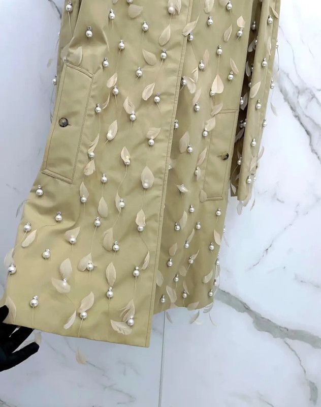 Burberry Burberry Spring Autumn Khaki Cotton Trench Coat Size S / US 4 / IT 40 - 6 Thumbnail