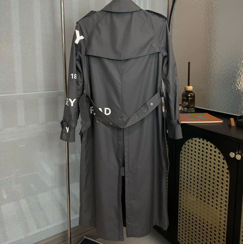Burberry Burberry Gray Women's Trench Coat Size XS Size XS / US 0-2 / IT 36-38 - 2 Thumbnail