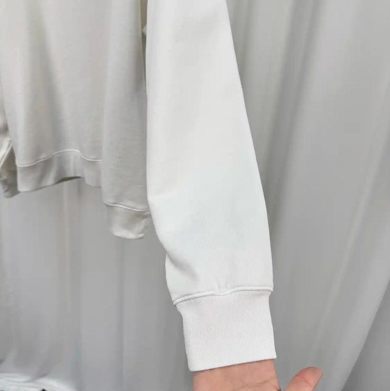 Acne Studios Acne Studios White Cotton Logo Sweatshirt Size US M / EU 48-50 / 2 - 4 Thumbnail