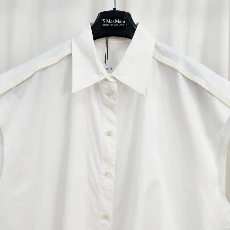 Acne Studios Acne Studios Stylish White Sleeveless Shirt Size US XXS / EU 40 - 3 Thumbnail