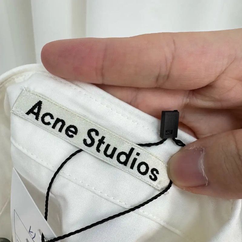 Acne Studios Acne Studios Stylish White Sleeveless Shirt Size US XXS / EU 40 - 5 Thumbnail