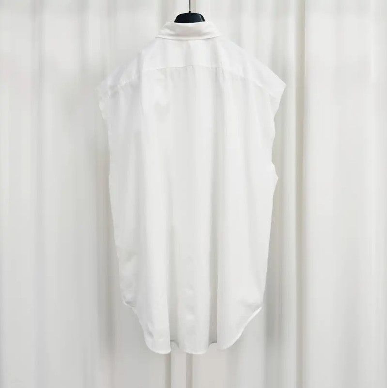 Acne Studios Acne Studios Stylish White Sleeveless Shirt Size US XXS / EU 40 - 2 Thumbnail