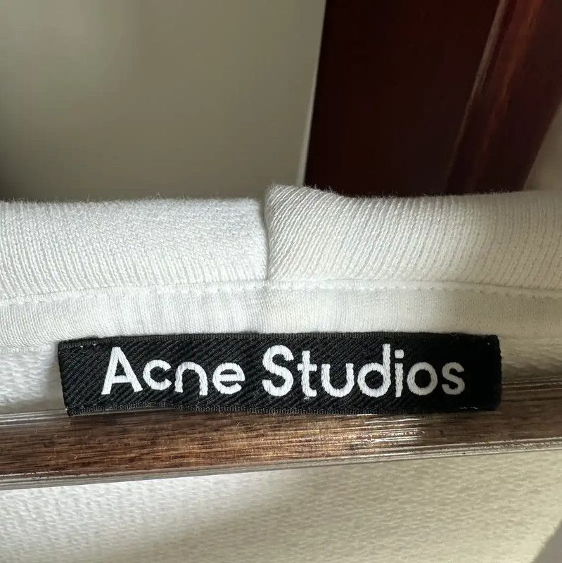 Acne Studios Acne Studios White Cotton Hoodie for Men Size US L / EU 52-54 / 3 - 4 Thumbnail