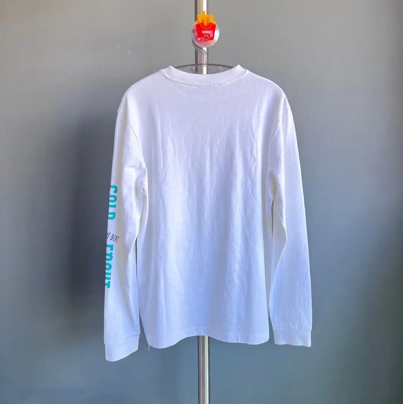 Acne Studios Acne Studios White Cotton Long Sleeve Sweatshirt Size US S / EU 44-46 / 1 - 2 Thumbnail