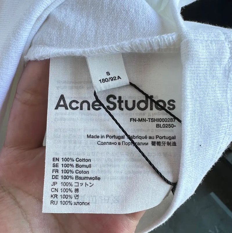 Acne Studios Acne Studios White Cotton Long Sleeve Sweatshirt Size US S / EU 44-46 / 1 - 6 Thumbnail
