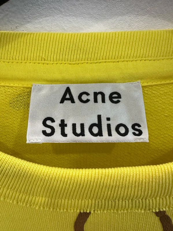 Acne Studios Acne Studios Yellow Cotton Men's Sweatshirt Size US L / EU 52-54 / 3 - 4 Thumbnail