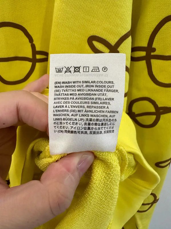 Acne Studios Acne Studios Yellow Cotton Men's Sweatshirt Size US L / EU 52-54 / 3 - 6 Thumbnail