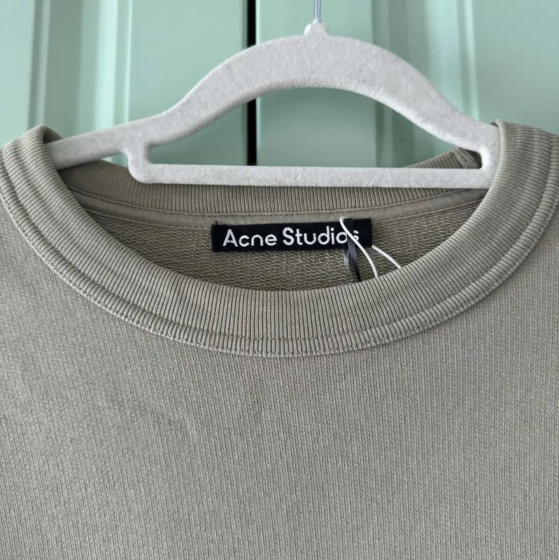 Acne Studios Acne Studios Green Cotton Sweater for Men Size US S / EU 44-46 / 1 - 7 Thumbnail