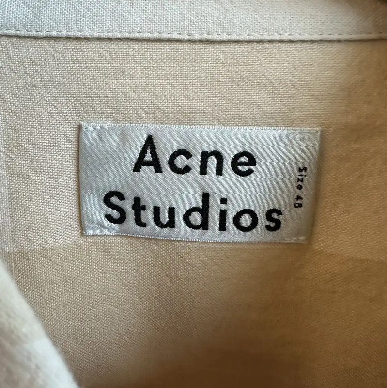 Acne Studios Acne Studios Summer Beige Cotton Shirt Size US L / EU 52-54 / 3 - 4 Thumbnail