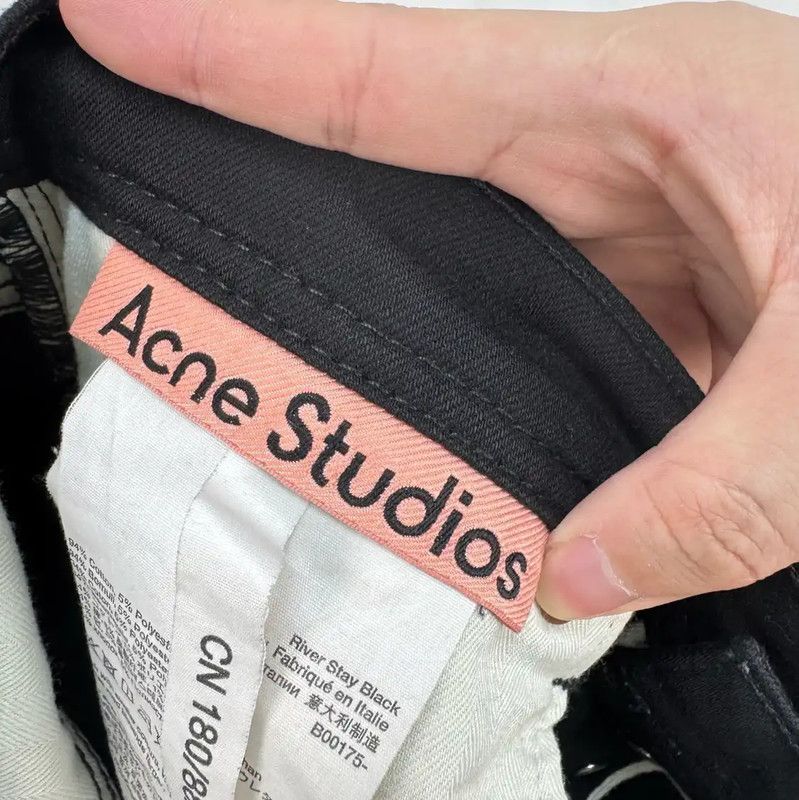 Acne Studios Acne Studios Black Denim Casual Pants for Men Size US 27 - 6 Thumbnail