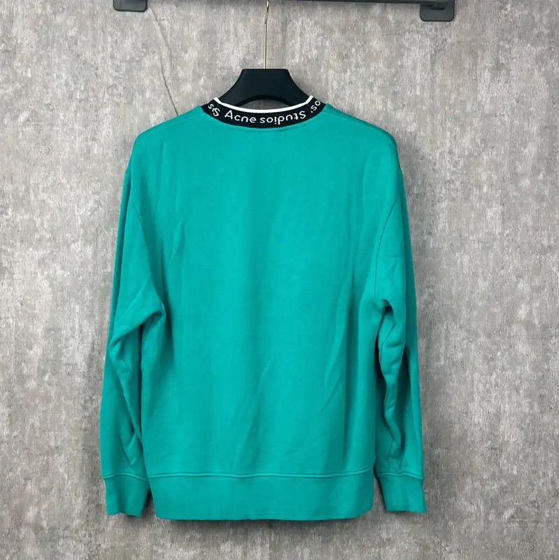 Acne Studios Acne Studios Peacock Green Cotton Sweatshirt Size US XS / EU 42 / 0 - 2 Thumbnail
