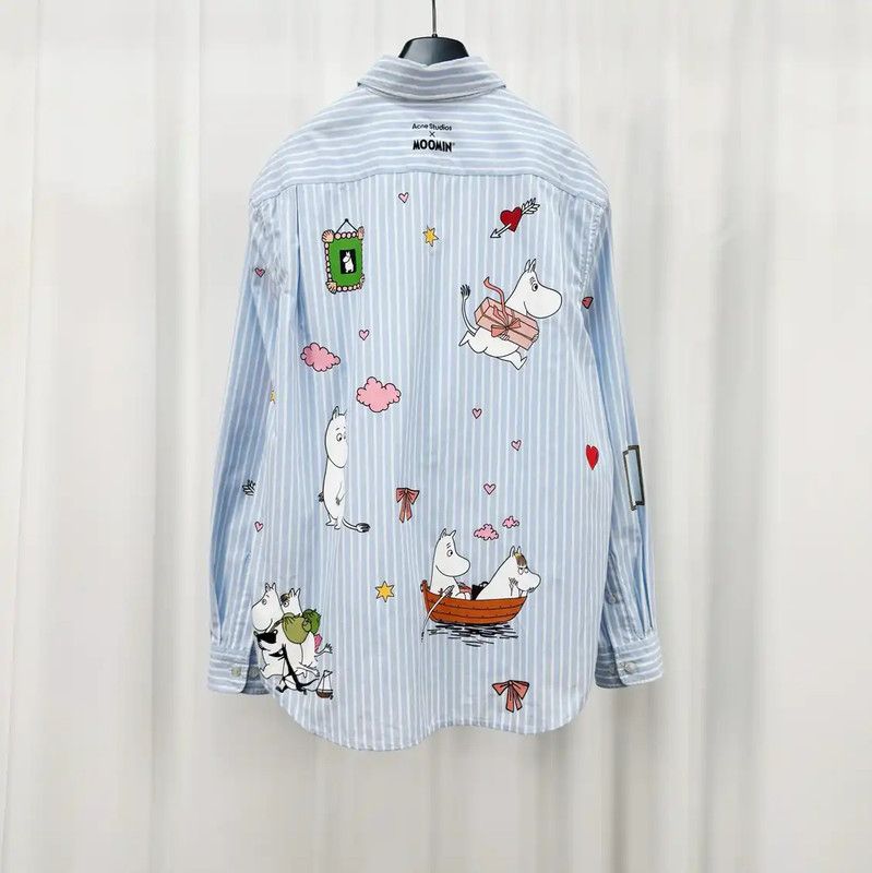Acne Studios Acne Studios Cartoon Print Long Sleeve Shirt Size US XS / EU 42 / 0 - 2 Thumbnail