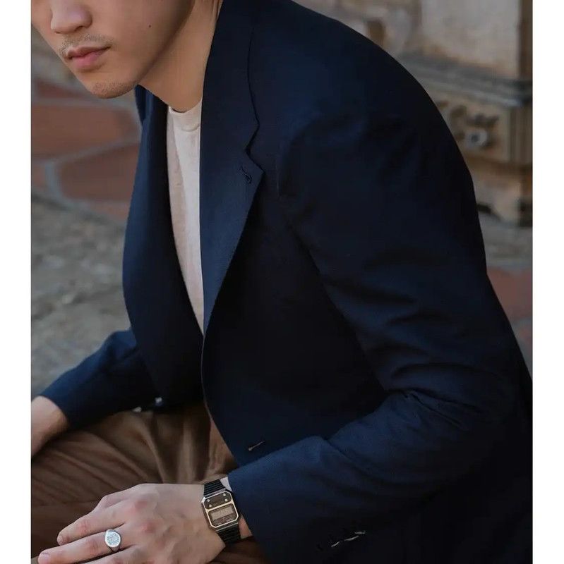 Acne Studios Acne Studios Long Sleeve Dark Blue Blazer Size US M / EU 48-50 / 2 - 4 Thumbnail