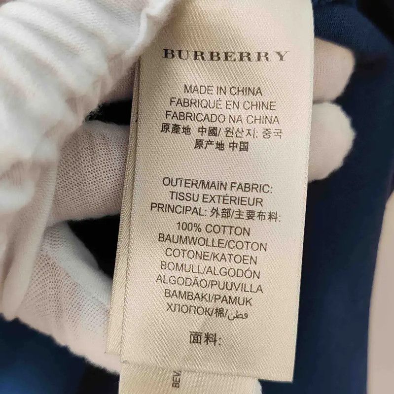 Burberry Burberry Men's Navy Cotton Polo Size US L / EU 52-54 / 3 - 4 Thumbnail