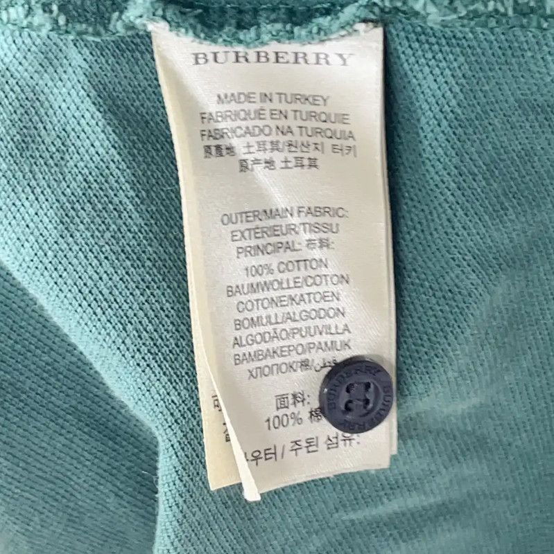 Burberry Burberry Green Cotton Men's Polo Shirt Size US M / EU 48-50 / 2 - 5 Thumbnail