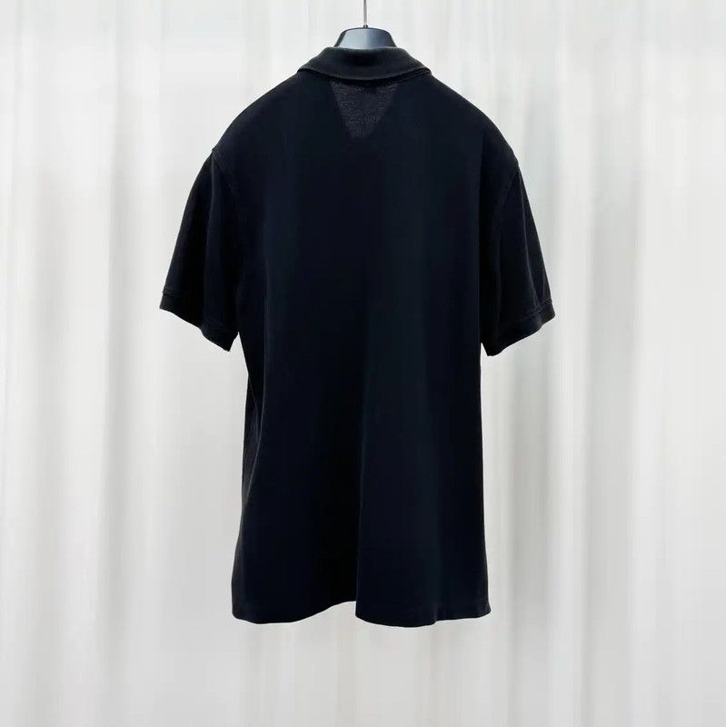 Burberry Burberry Black Embroidered Logo Short Sleeve Polo Size US M / EU 48-50 / 2 - 2 Thumbnail
