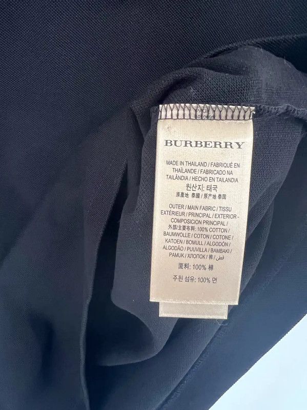 Burberry Burberry Classic Black Cotton Short Sleeve Polo Size US S / EU 44-46 / 1 - 7 Thumbnail