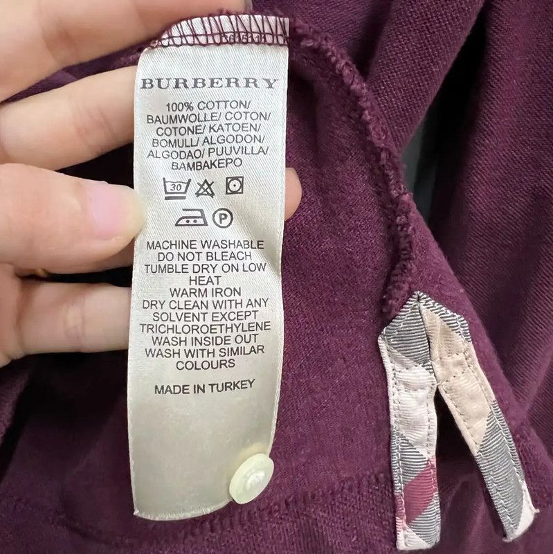 Burberry Burberry Men's Short Sleeve Cotton Polo Size US M / EU 48-50 / 2 - 3 Thumbnail