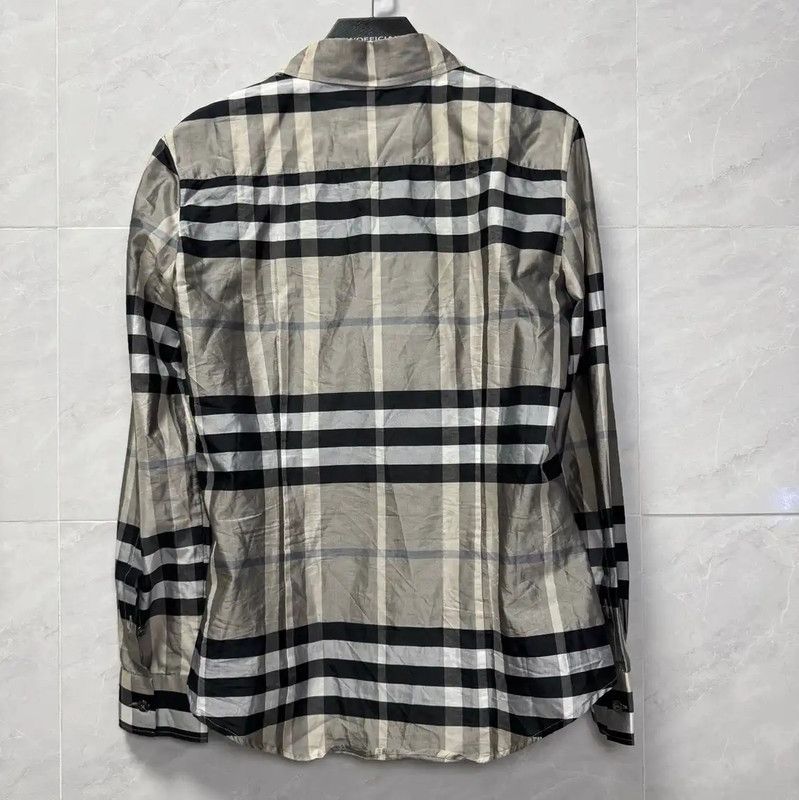 Burberry Burberry Gray Long Sleeve Shirt for Men Size US S / EU 44-46 / 1 - 2 Thumbnail