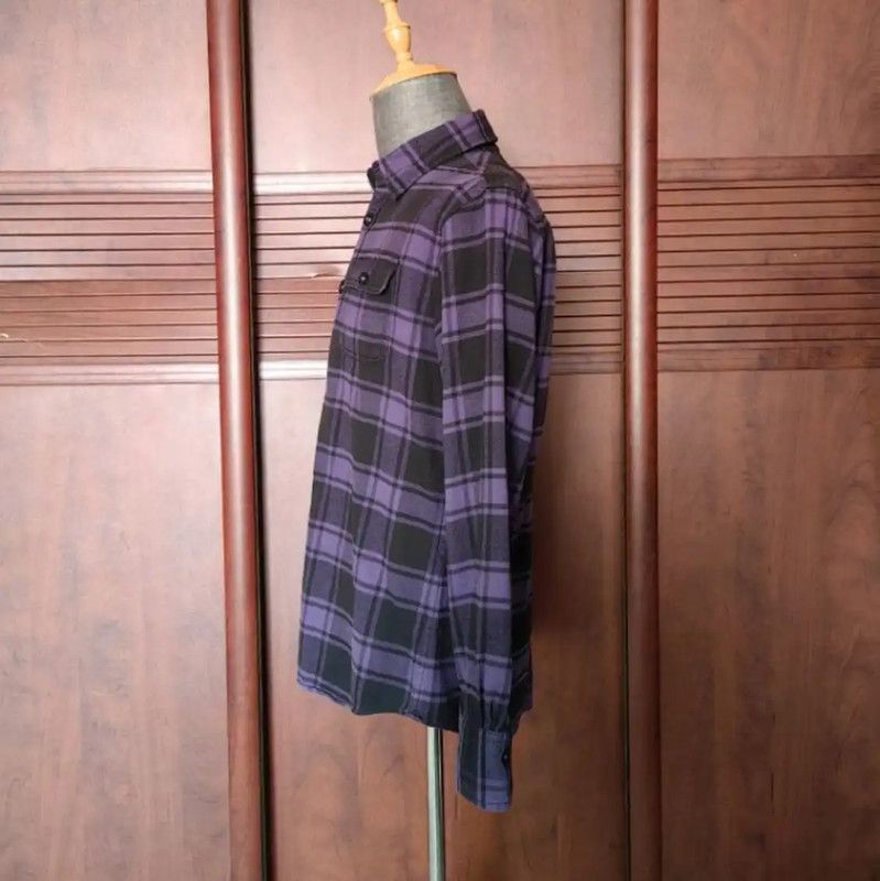 Burberry Burberry Men's Purple Checkered Shirt Size US S / EU 44-46 / 1 - 3 Thumbnail