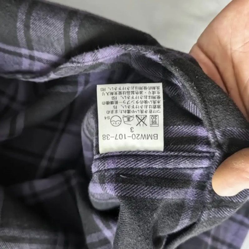 Burberry Burberry Men's Purple Checkered Shirt Size US S / EU 44-46 / 1 - 7 Thumbnail