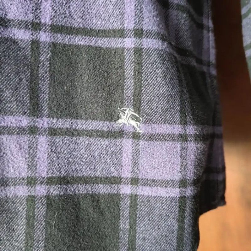 Burberry Burberry Men's Purple Checkered Shirt Size US S / EU 44-46 / 1 - 5 Thumbnail