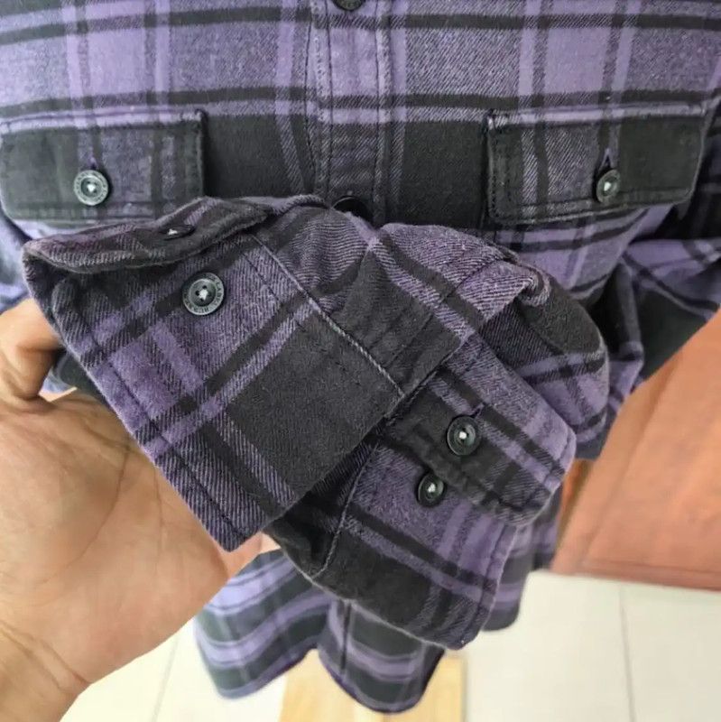 Burberry Burberry Men's Purple Checkered Shirt Size US S / EU 44-46 / 1 - 4 Thumbnail